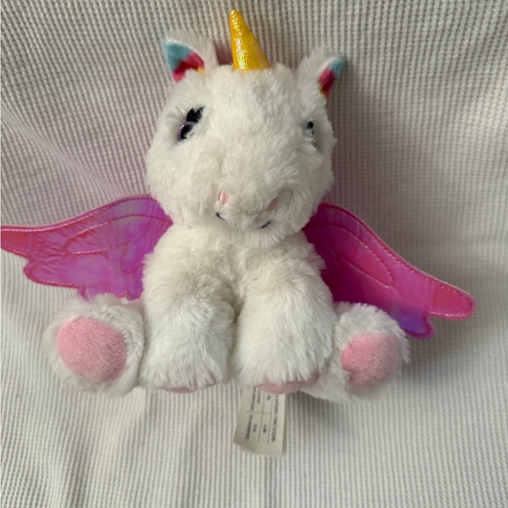 Barbie Pets 7" Unicorn Pegasus Plush with Pink Wings & Rainbow Ears